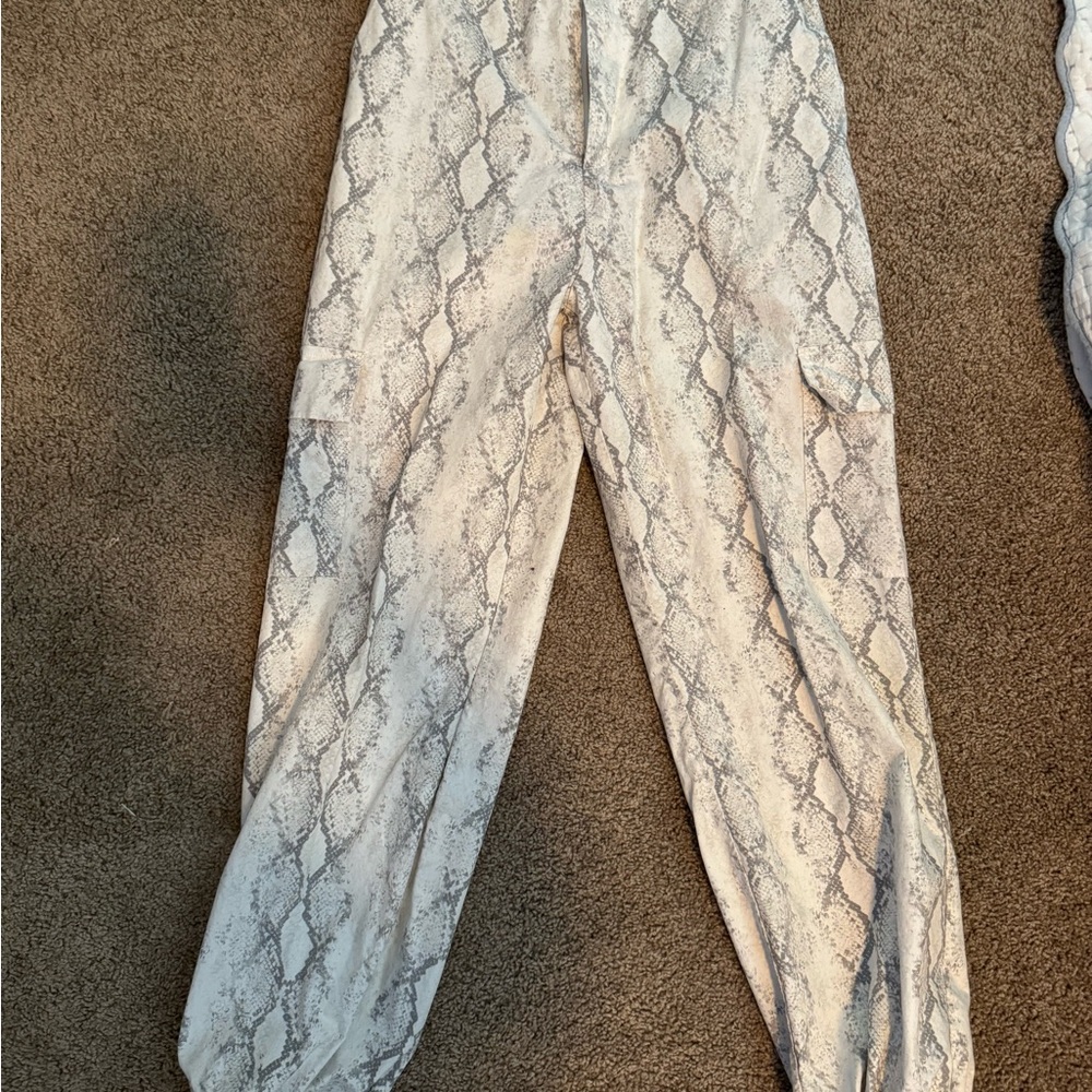 Forever 21 Gray Snake Print Joggers